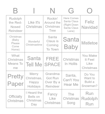 12-22-2025 Bingo Card