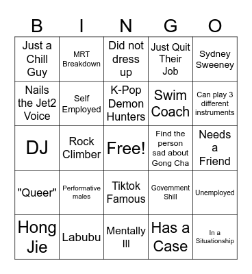Halloweenish Bingo Card