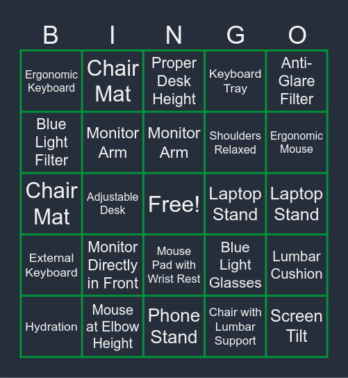 World Arthritis Day Bingo Card