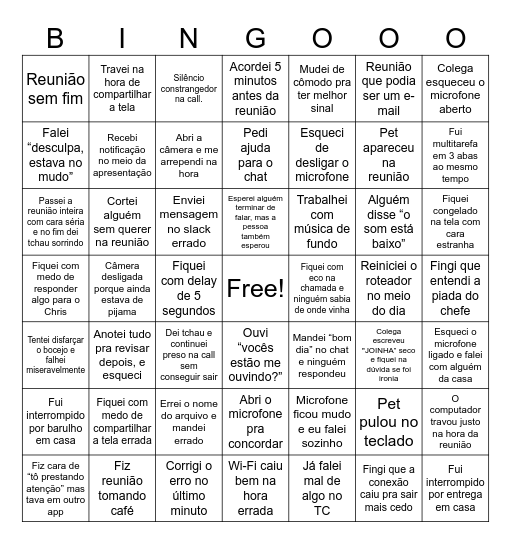 HOME BINGO - REQ LEG VAR Bingo Card