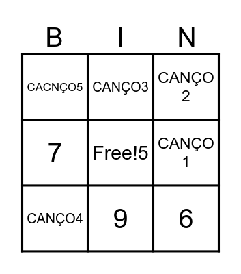 bINGO mUSICAL 50 ANIICVERSARI Bingo Card