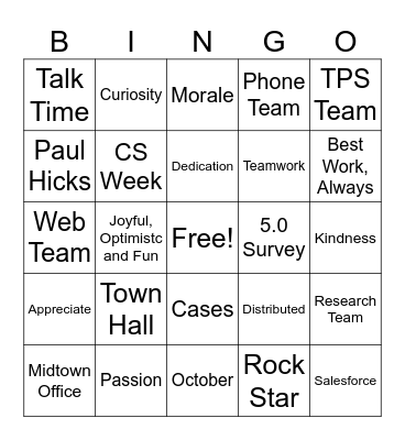 CS WEEK :D Bingo Card