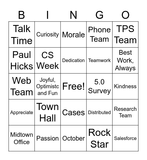 CS WEEK :D Bingo Card