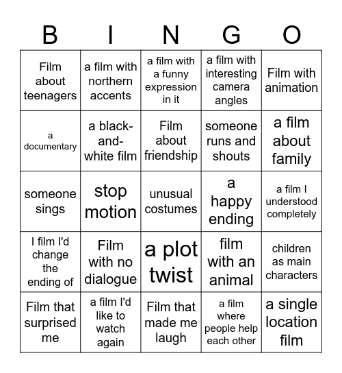 This Is England Bingo Card