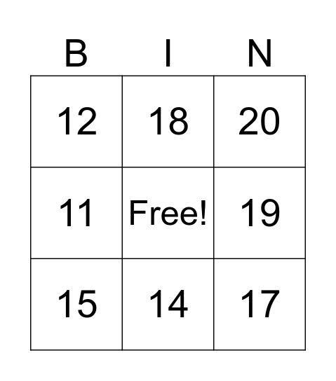 All of us - BINGO Card