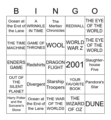 BOOK BINGO Card
