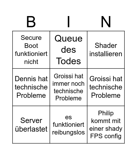 BF6 Release Bingo Card