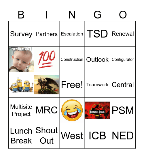 Comcast Bingo Card