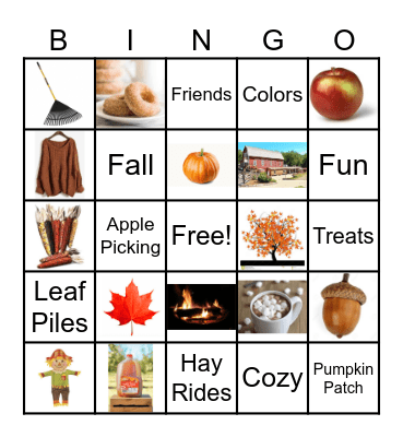 Fall Bingo Card