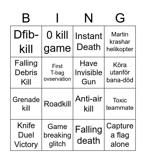 BF6 Card Bingo Card