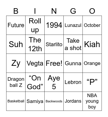 🎉Shaq’s 31st Birthday 🎉 Bingo Card