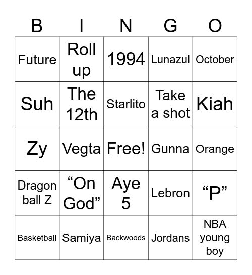 🎉Shaq’s 31st Birthday 🎉 Bingo Card