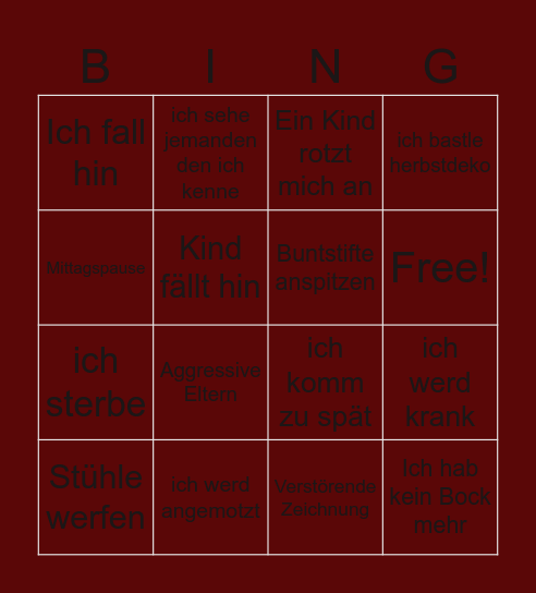 Klinik Bingo✨🪽 Bingo Card