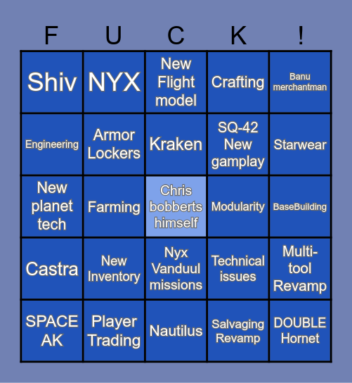 Captain Cit Con Bingo Card
