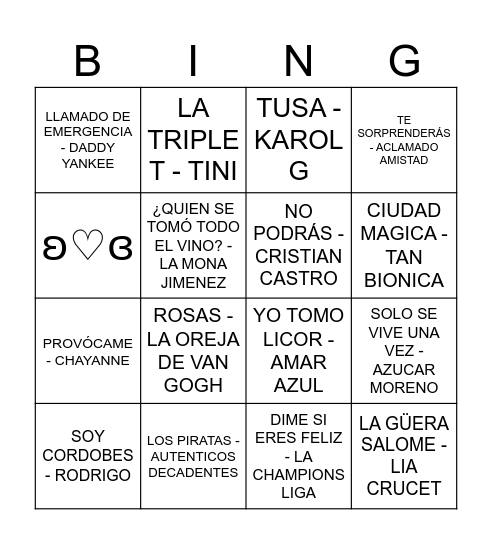 ❥•°❀°•༢ PRE DIA DE LA MADRE ❥•°❀°•༢ Bingo Card