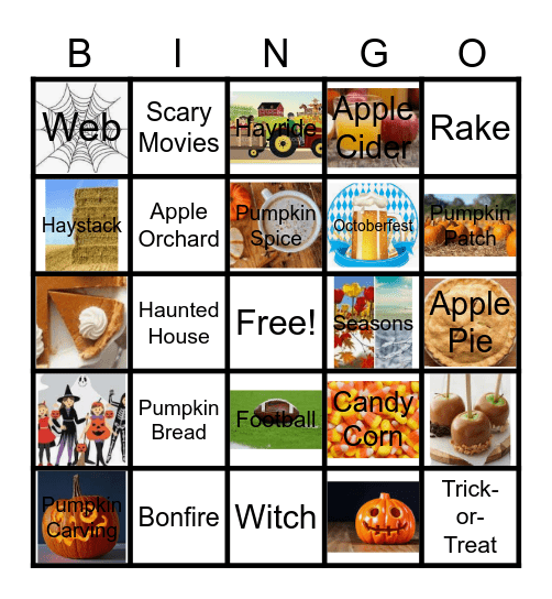 Fall BINGO Card