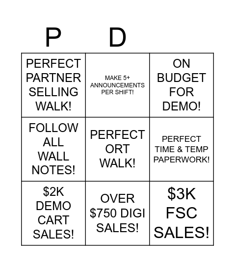 CONNECTIONS PARTNER! Bingo Card
