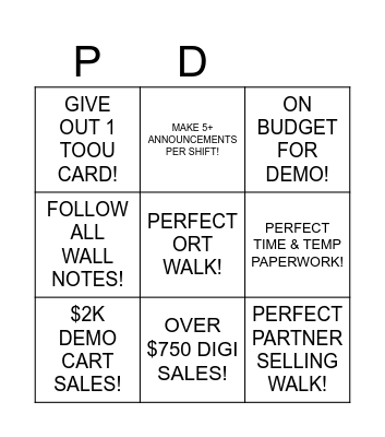 CONNECTIONS PARTNER! Bingo Card