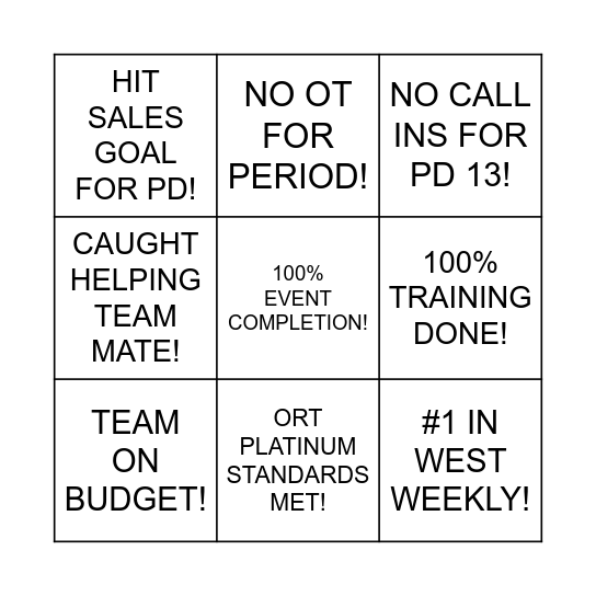 CONNECTIONS TEAM BINGO PD 13! Bingo Card