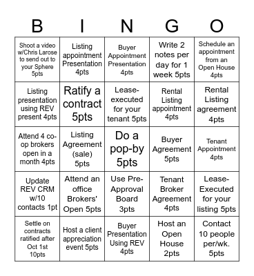 Name: Bingo Card