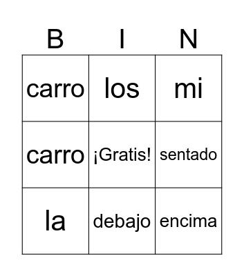 ¿Dónde está mi gato? Bingo Card
