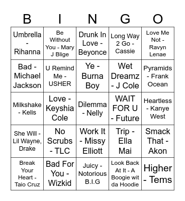 Black History Month! Bingo Card