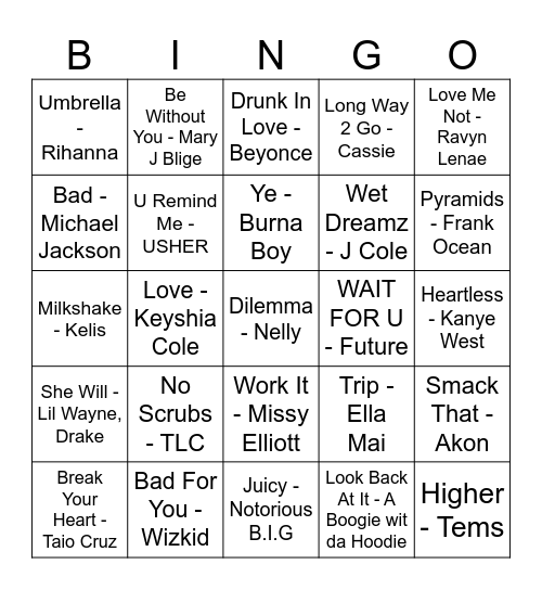 Black History Month! Bingo Card