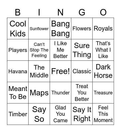 🍀:::::: 3 ::::::🍀 Bingo Card