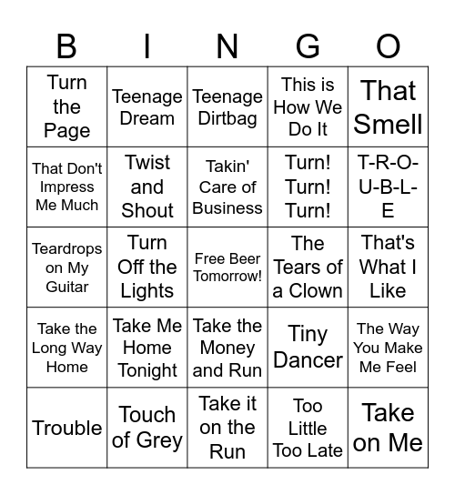 z'T' is for Terminal Tap! Bingo Card