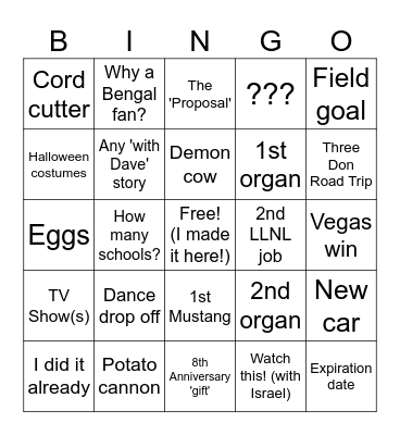 Don Bingo Card