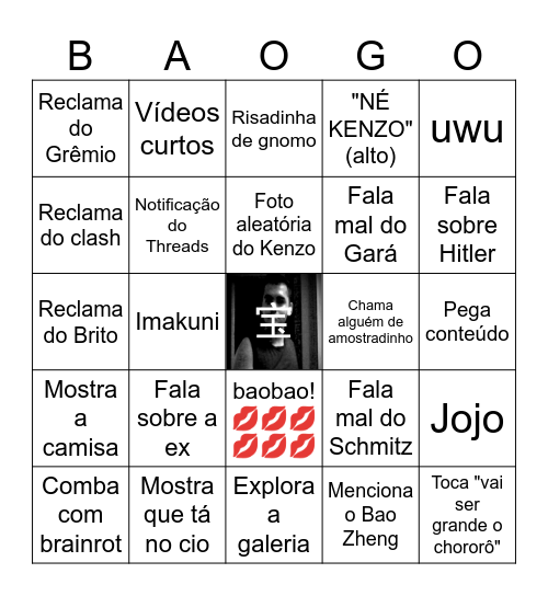 Báogo Bingo Card