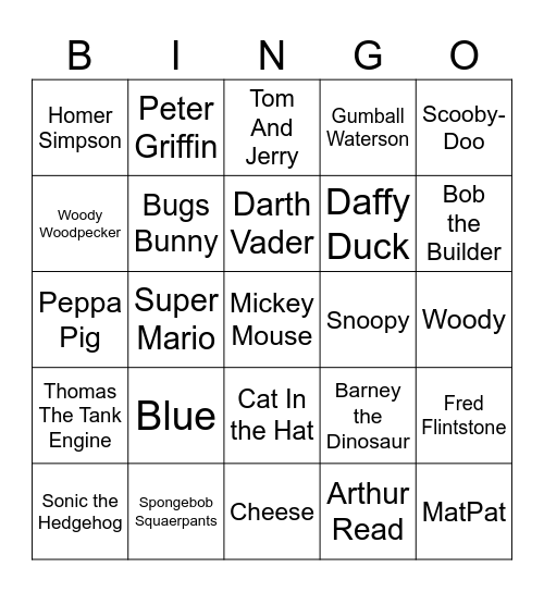 Infinite Craft Character Bingo Card