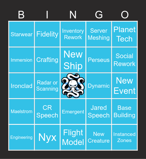 The Unnamed Citizencon 2955 Bingo Card Bingo Card