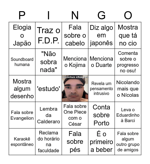 Bingulhão Bingo Card