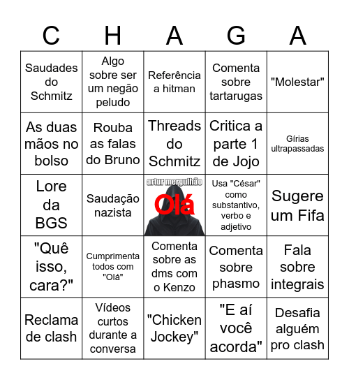 Chingo Bagas Bingo Card
