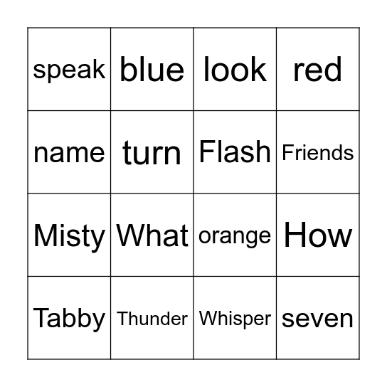Unit 1 Bingo Card