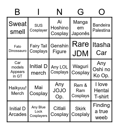 Iberanime Bingo Card