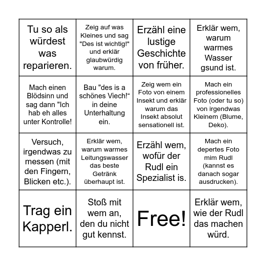 BINGO Card