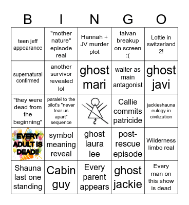 YELLOWJACKETS FINAL SEASON Bingo Card