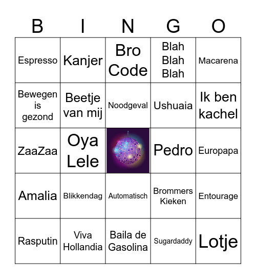 NINA EN ROSA Bingo Card