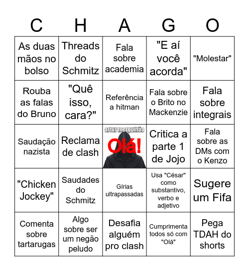 Chingo Bagas Bingo Card
