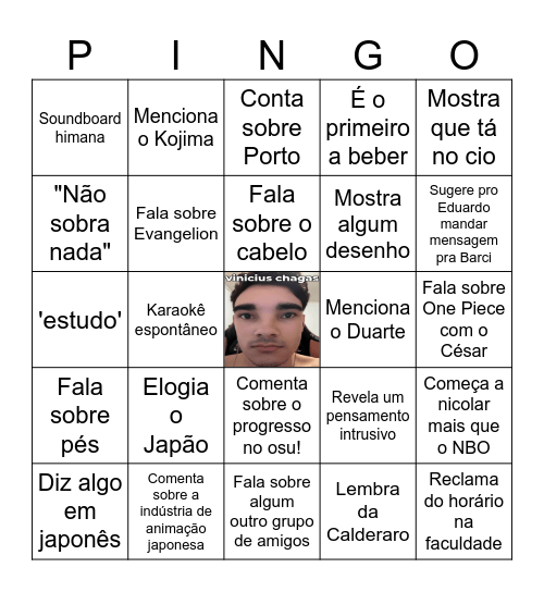 Bingulhão Bingo Card