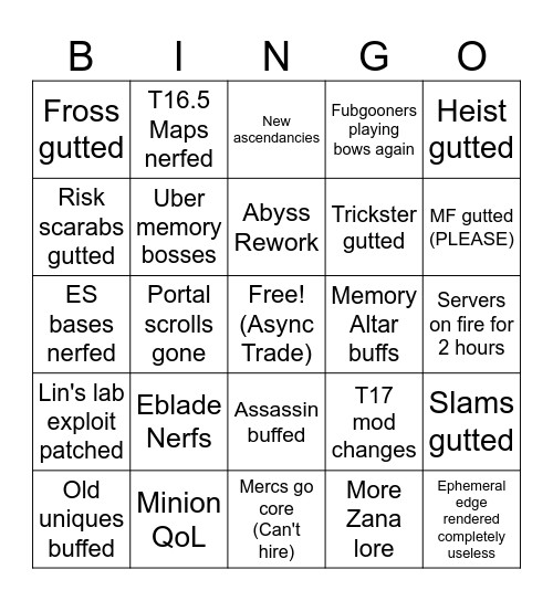 3.27 Bingo Card