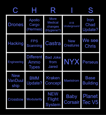NORDLICHT - CITIZENCON 2955 - BINGO Card