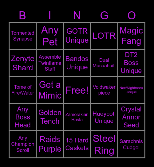 GO0D VIBES BINGO Card