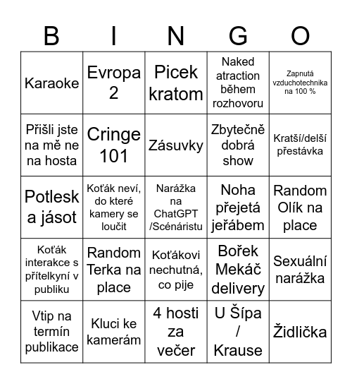 Bingo KL v2 Bingo Card
