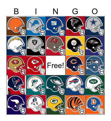 Football Bingo Card