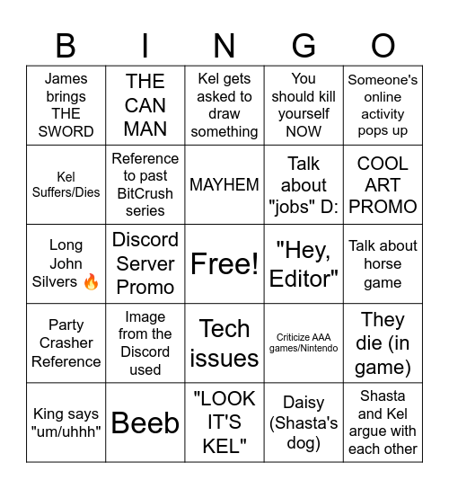 BitCrush Bingo🥤 Bingo Card