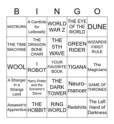 BOOK BINGO Card