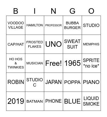 KURTFEST 2025 Bingo Card